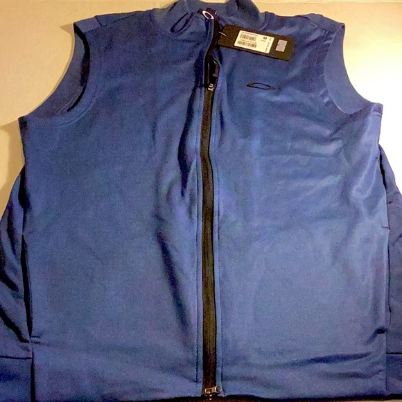 Oakley Dark Navy Small Vest 4 pockets 2 outside 2 inside - Picture 1 of 9